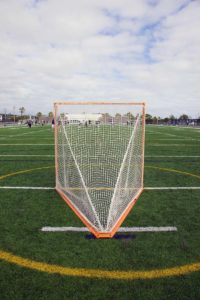 Lacrosse goal & field.